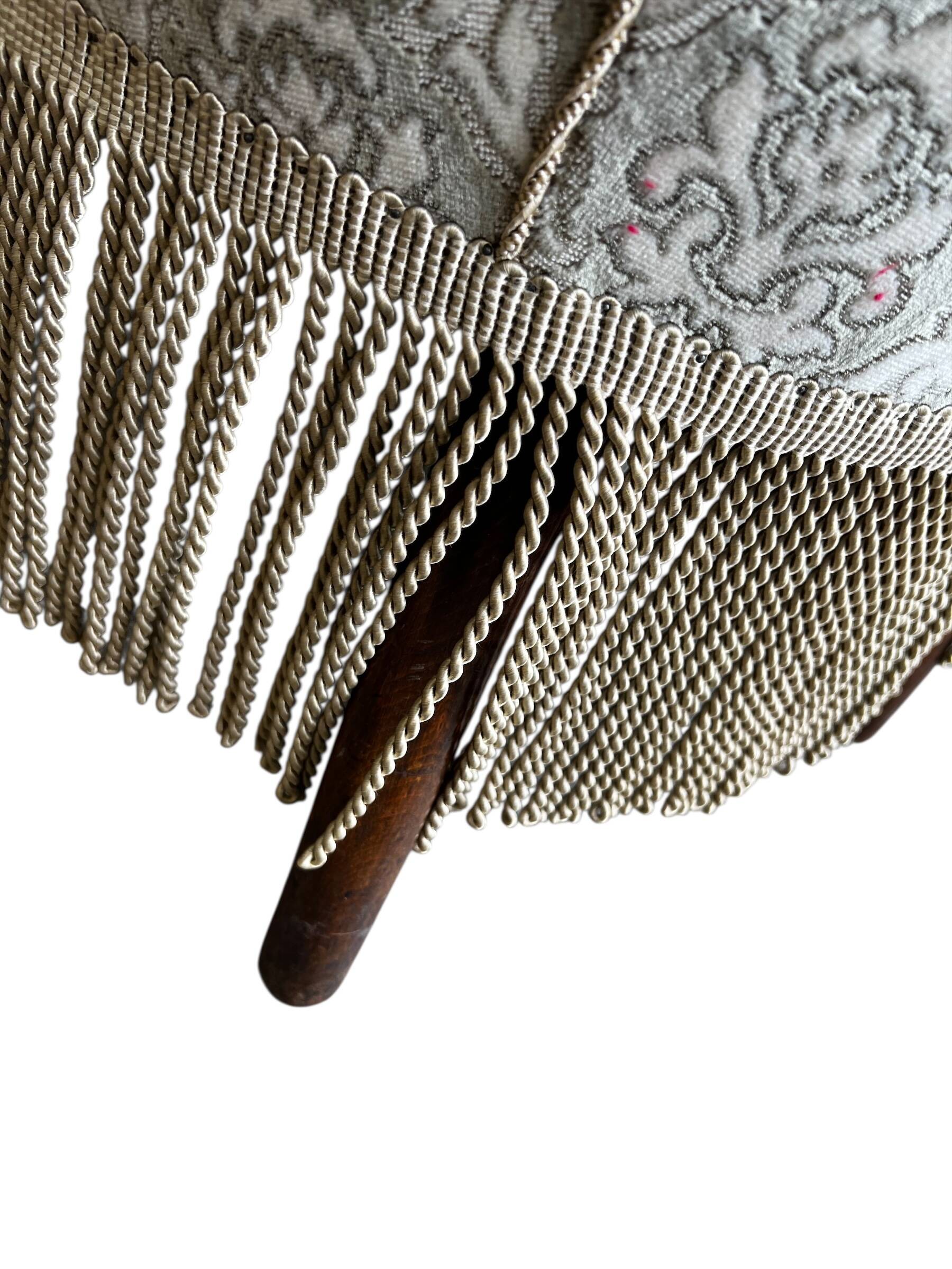 Vintage Fringed Cocktail Chair/Armchair/Single Seat