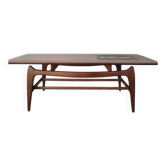 Design coffee table with tile tableau by Louis Van Teeffelen