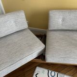 Daubes Stella Knoll - retapissé kvadrat gris