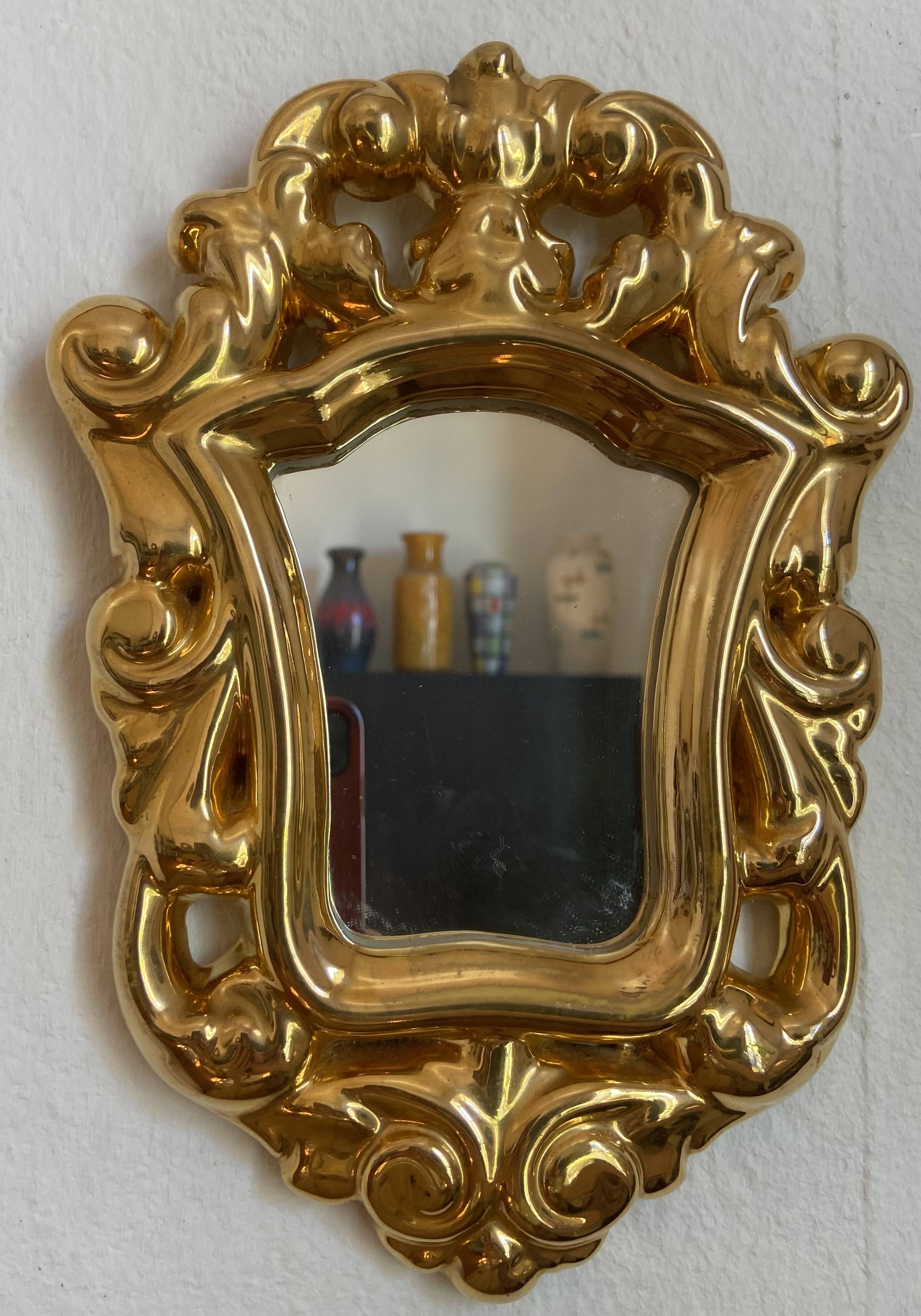 Ceramic mirror by Marc Roussel