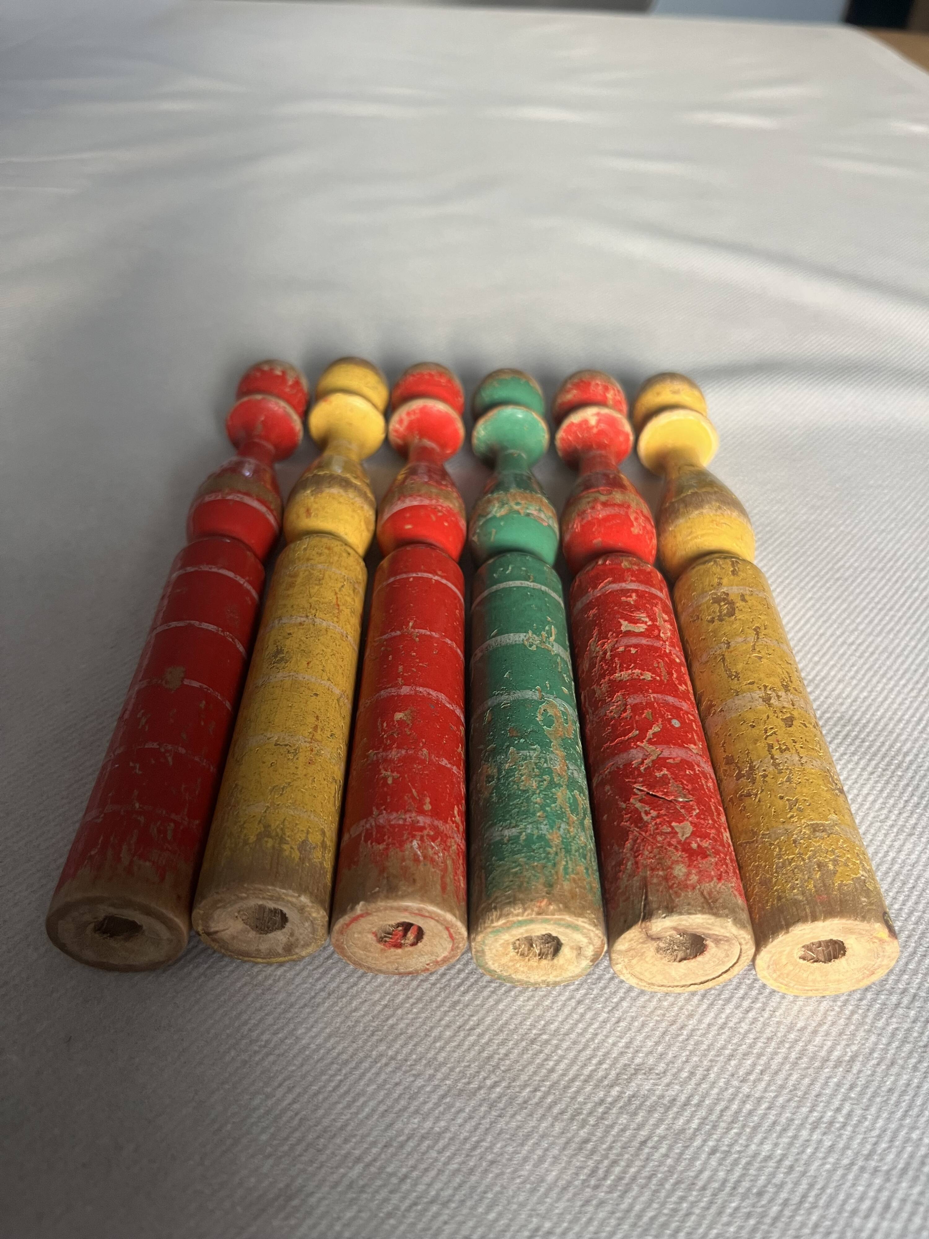 Wooden bowling game