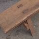 Banc de sol en chêne