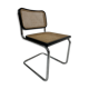 Chaise design Cesca modèle b32 noir et chrome