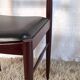 Chaise style scandinave en bois massif années 60