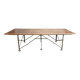 Grande table industrielle métal et hêtre