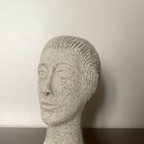 Bust in reconstituted stone