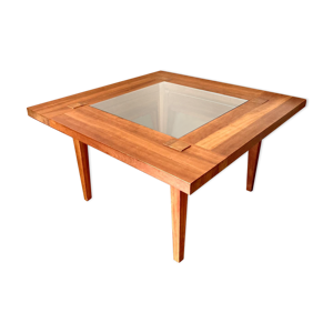 Table a manger avec bancs et rallonge