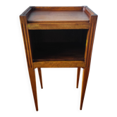 Antique walnut bedside table in the Directoire style