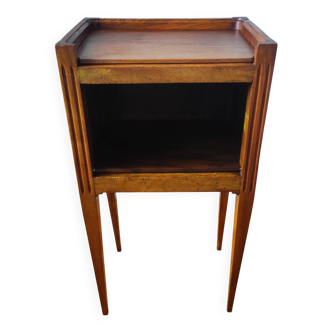 Antique walnut bedside table in the Directoire style