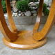 Oval coffee table Art Deco Walnut Burr