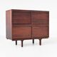 Meuble Gianfranco Frattini modèle 504 en palissandre Bernini Italie 1960