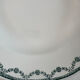 Green hollow plate Saint Amand 22.5cm