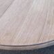 Louis Philippe round extendable dining table with renovated leaves and 4 extensions.
