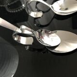 6 large and 6 small design spoons