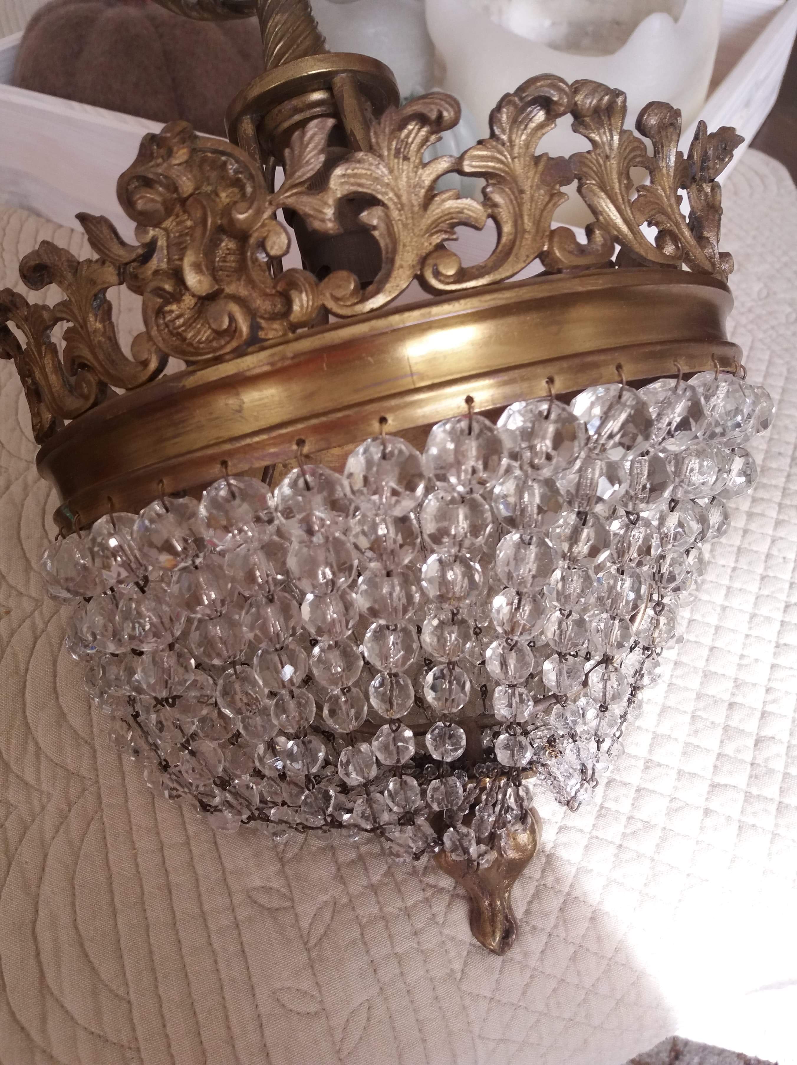 Small chandelier with stamps