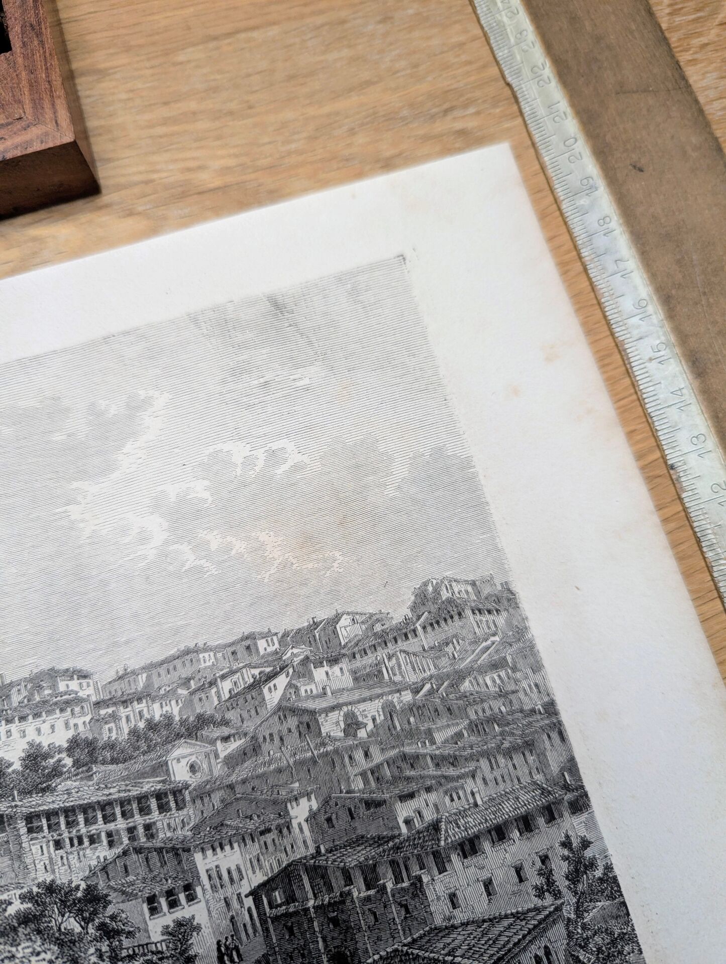 Fontebranda, Siena. Printed illustration from 1866.
