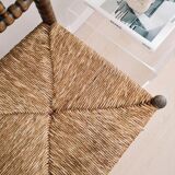 Pair of turned wooden chairs, Netherlands 1940s