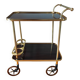 Vintage 1960s rolling bar cart