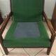 Vintage green Scandinavian armchair from the 60s