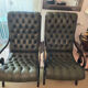 2 Chesterfield armchairs