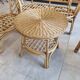 Salon de jardin en rotin bambou vintage