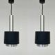 Pair of Midcentury Pendants Doria Leuchten, Germany, 1970s