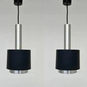 Pair of Midcentury Pendants Doria Leuchten, Germany, 1970s