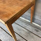 Old raw wood table with extension