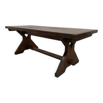 20th century solid fir monastery table