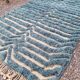 Traditional Moroccan rug, natural wool, 2.5 x 1.5 m.