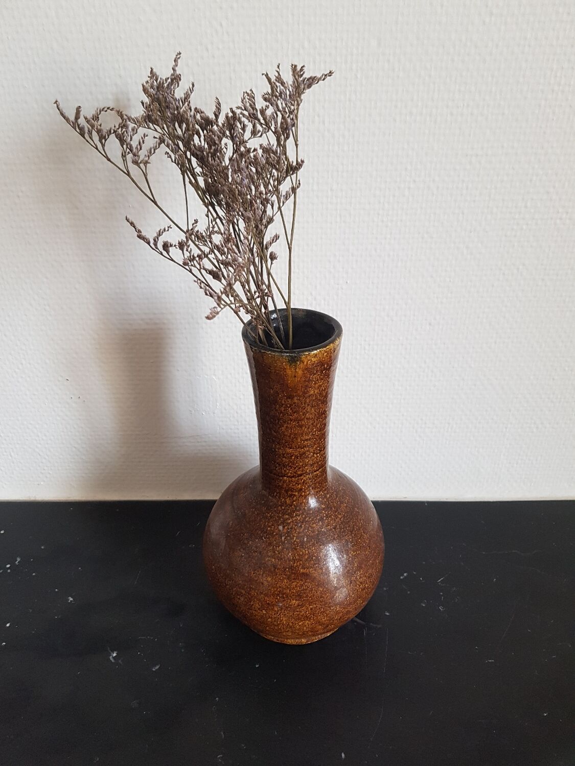 Vintage ceramic vase signed