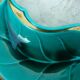 Empty cup pocket stylized leaf green ceramic enamelled verceram 1930 to 1940