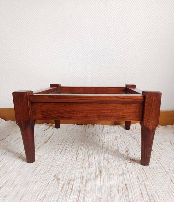Table basse scandinave bois et verre