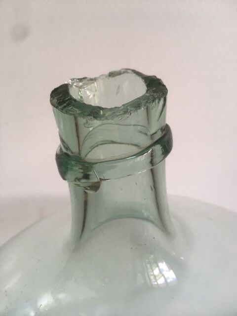 Dame-jeanne old 8L transparent bottle