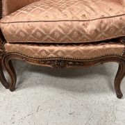 Paire de bergères de style Louis XV en bois narurel XX siècle