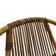 Ensemble vintage de 4 fauteuils club en rotin Rohe Noordwolde 1960