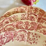Series of 4 old flat plates - Bella Longchamp