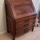 Solid oak sloping secretary
