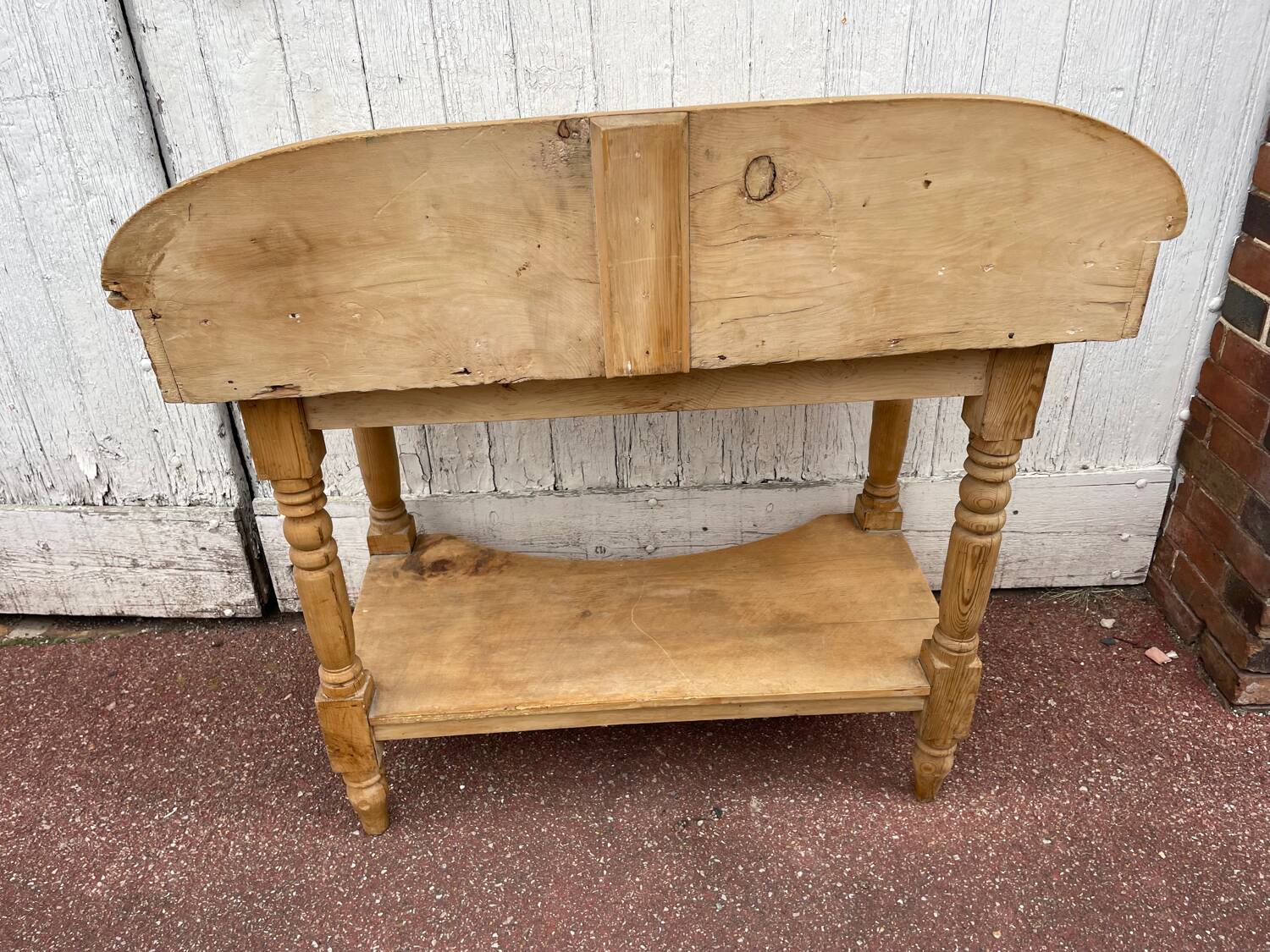 Desk - vintage English pine dressing table