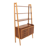 Scandinavian teak bookcase chest of drawers, Sweden, 1960