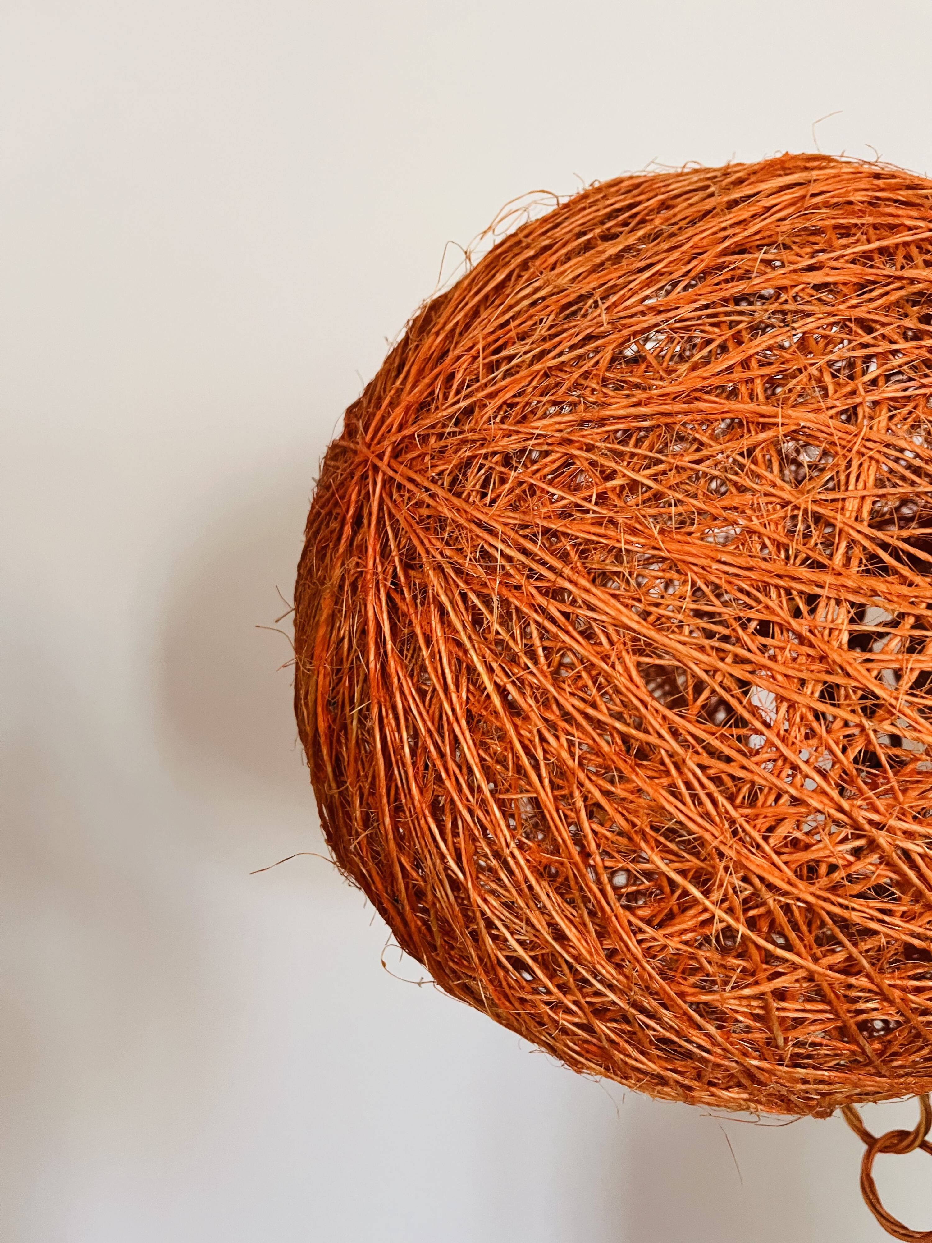 Vintage 1970s ball pendant light