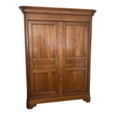 2-door wardrobe in solid cherry wood