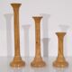 Set of Scandinavian wooden candle holders 1960