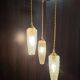 Vintage diamond point rocket suspension cascade globes
