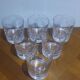 Very Nice Set of 6 Epi Fleury Whiskey Glasses in Arques Crystal