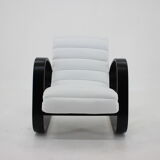 1930s Miroslav Navratil Lounge Chair in White Leather