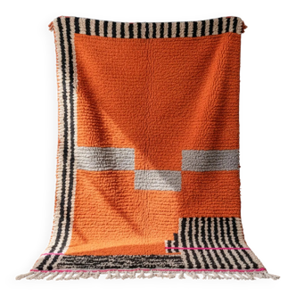 Traditional Moroccan handwoven rug 3x2 m