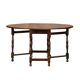 Antique English oval Gateleg Table in solid Oak, Late 19th Century