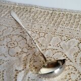 Punch ladle, cocktail, in silver-plated cherry metal.