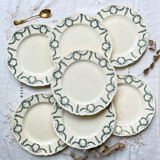 7 plates Terre de fer Longchamp model Villey